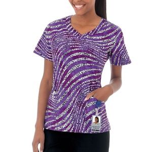 Bio Medical Uniform Scrub Top Ripples